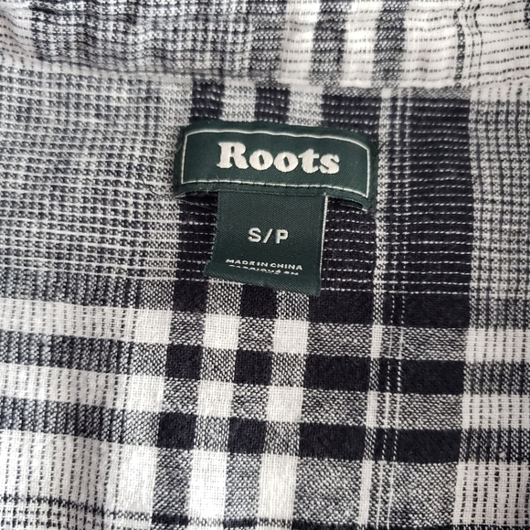 Roots Hartley Women's Plaid Short Sleeve Dress Size S - Picture 13 of 14